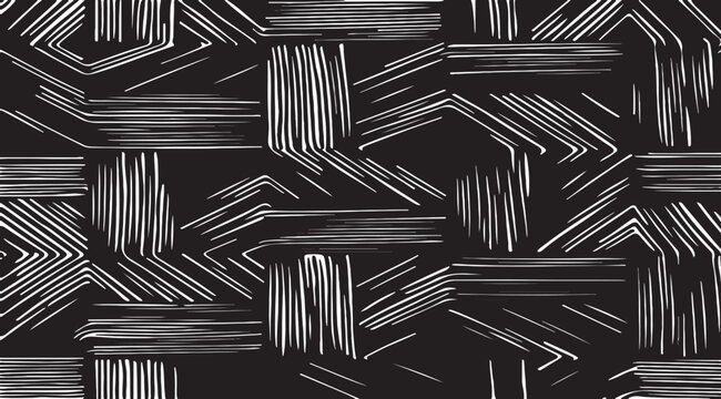 Slim lines texture. Parallel and intersecting lines abstract pattern. Abstract textured effect. Black isolated on white background.Vector illustration. EPS10.