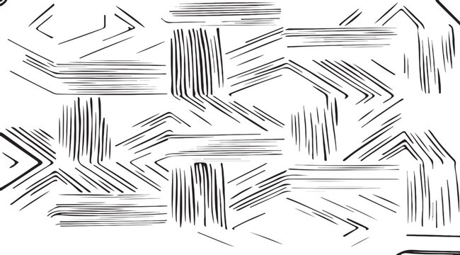 Slim lines texture. Parallel and intersecting lines abstract pattern. Abstract textured effect. Black isolated on white background.Vector illustration. EPS10.