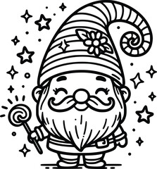 Christmas Gnome SVG – Cute Holiday Gnome Clipart for Festive Designs