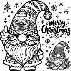 Christmas Gnome SVG – Cute Holiday Gnome Clipart for Festive Designs