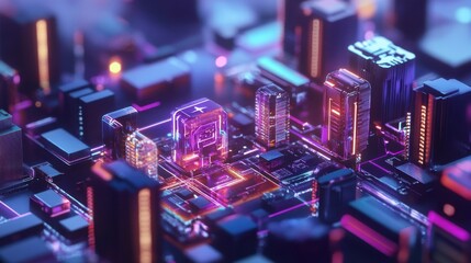 WEB3 concept visualizing decentralized information and blockchain technology