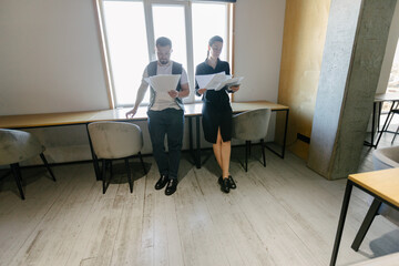 office workers doing brainstorming