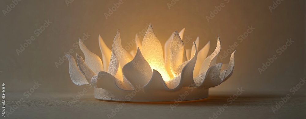 Poster an ethereal ambiance is created by a glowing arrangement of translucent sugar cube-like shapes