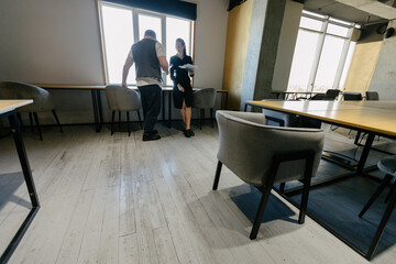 office workers working together