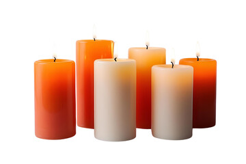 candles on a transparent  background