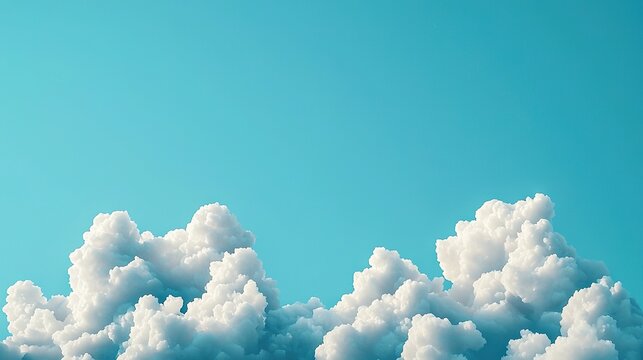 Clouds gathering in a bright blue sky nature scene aerial view tranquil environment atmospheric concept