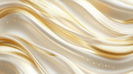 Obraz premium Gold abstract line arts background vector. Luxury wallpaper design for prints, wall arts and home decoration, cover and packaging design.