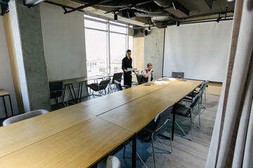 office workers working together