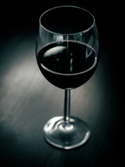 A Glass of wine, wineglass, liquid, black and white, design, luxury