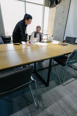office workers working together