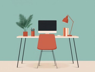 Minimalist digital classroom interface with organized grids, modern flat icons, and soft pastel hues, Digital Classroom, Minimalist essence