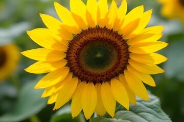 Obraz premium Close up of sunflower. Beautiful flower background. Natural concept