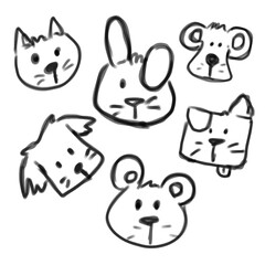 set of animals