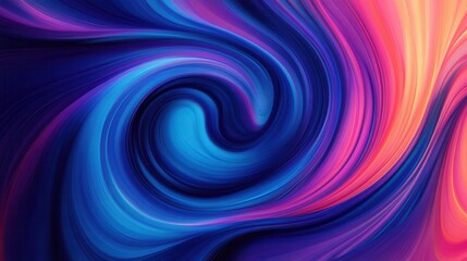 Colorful swirling patterns create a dynamic and balanced abstract background that captivates the viewers attention with modern vibrancy