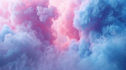 Fototapeta premium Pastel colors blend softly, creating a light, tranquil backdrop that evokes calm