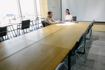 office workers working together