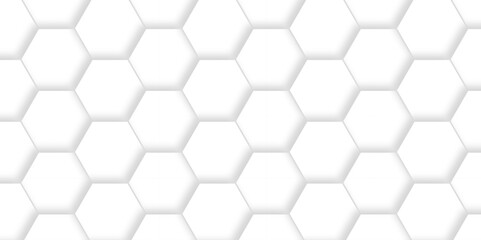 Vector white hexagonal background. Luxury White Pattern. wallpaper Illustration. Futuristic abstract honeycomb mosaic white background. geometric mesh cell texture. modern futuristic wallpaper.	