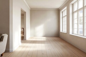 Obraz premium Aesthetic representation of an old wooden floor in living spaces.