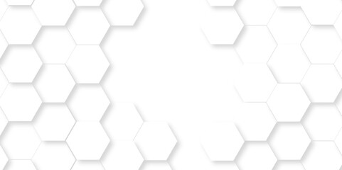 Vector white hexagonal background. Luxury White Pattern. wallpaper Illustration. Futuristic abstract honeycomb mosaic white background. geometric mesh cell texture. modern futuristic wallpaper.