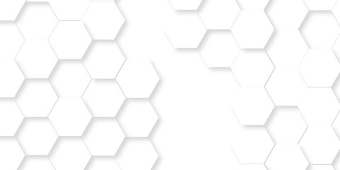 Vector white hexagonal background. Luxury White Pattern. wallpaper Illustration. Futuristic abstract honeycomb mosaic white background. geometric mesh cell texture. modern futuristic wallpaper.	