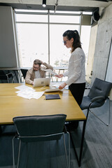 office workers working together