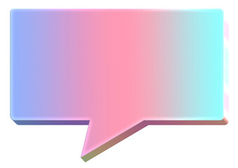 Blank Chat Bubble for Text and Conversation Graphics
