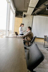 office workers working together