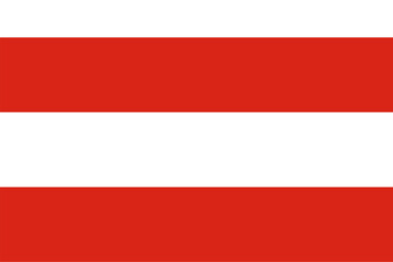 Vector image of the flag of the city of Brno, featuring accurate proportions and official colors.