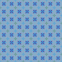 seamless geometric pattern with blue sky 