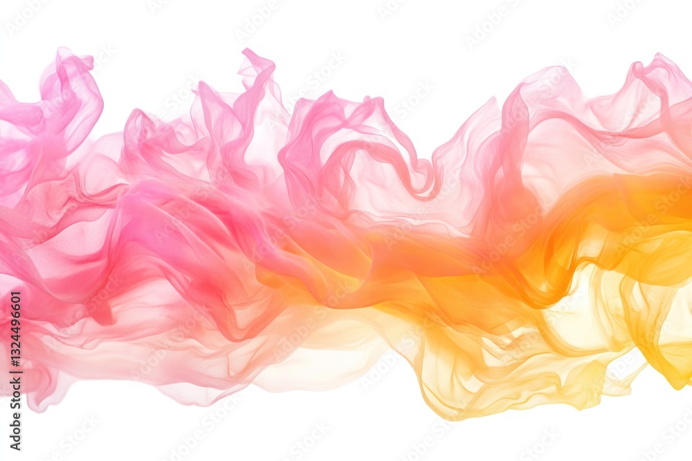 Aufkleber soft gradient of warm pastel hues blending together seamlessly, creating an abstract fluid pattern o