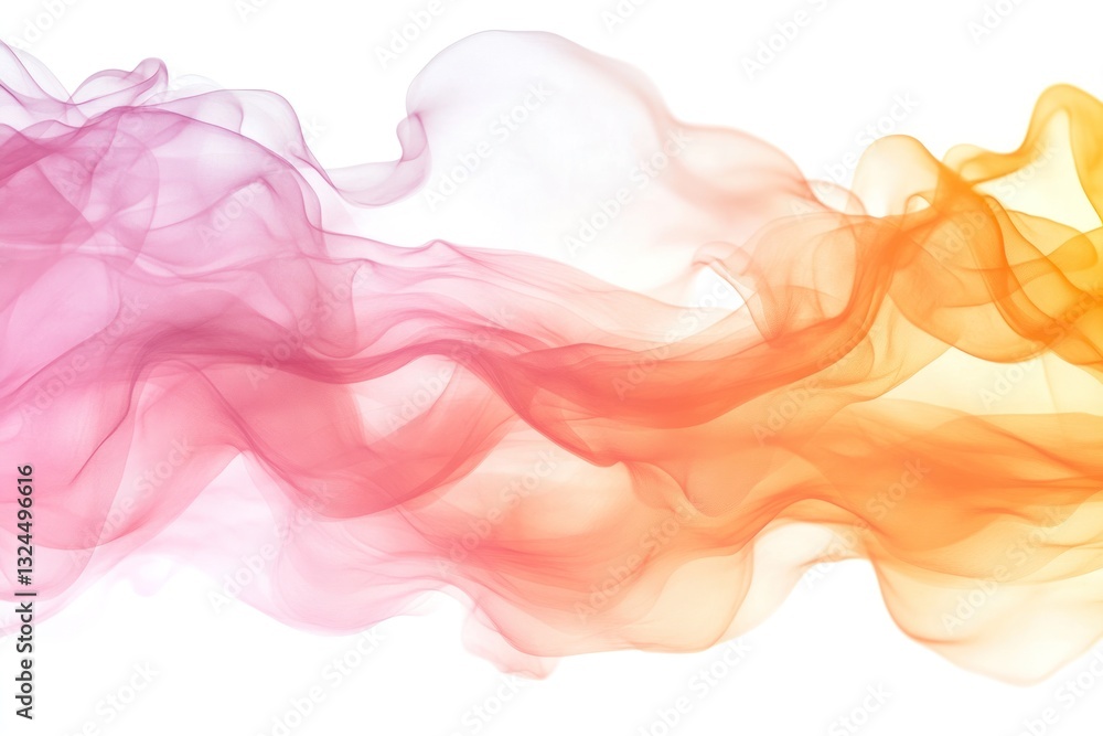 Aufkleber soft gradient of warm pastel hues blending together seamlessly, creating an abstract fluid pattern o