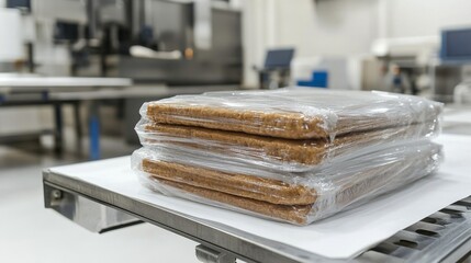 Wrapped Baking Sheets Ready for Commercial Kitchen Use