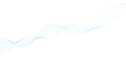 Abstract vector background with blue wavy lines. Blue wave background. Blue lines vector illustration. Curved wave. Abstract wave element.	