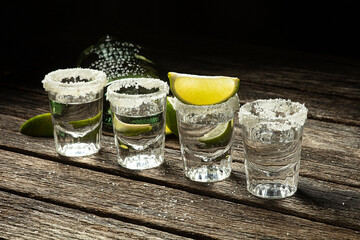 Four Shots of Blanco Tequila