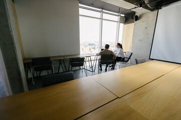 office workers working together