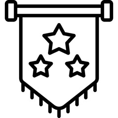 medieval flag icon