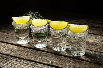 Four Shots of Blanco Tequila