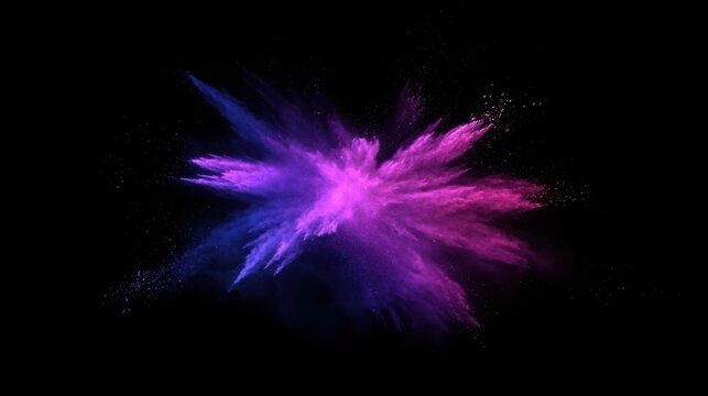 vibrant powder explosion abstract multicolored dust cloud dynamic color splash background