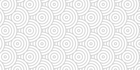 Fototapeta premium Overlapping Pattern with Transform Effect. Abstract Pattern wave lines gray spiral fabric vector white background. seamless fabric geomatics overlapping create retro line backdrop pattern. 