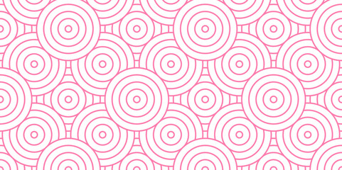 Overlapping pink Pattern with Transform Effect. Abstract Pattern wave lines spiral fabric vector white background. seamless fabric geomatics overlapping create retro line pattern design.