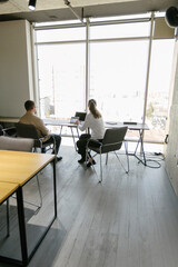 office workers working together