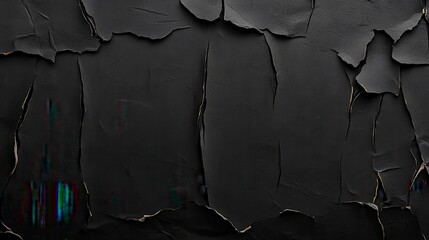 Empty old vintage black scratch torn poster overlay texture background