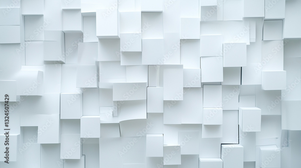 Aufkleber high-tech abstract composition featuring random geometric shapes