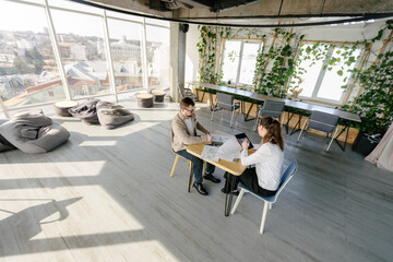 office workers working together