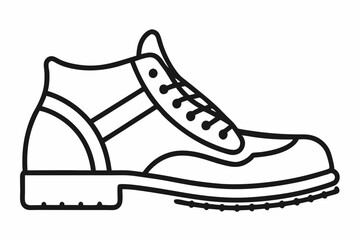 sketch line art shoe icon boot icon line art