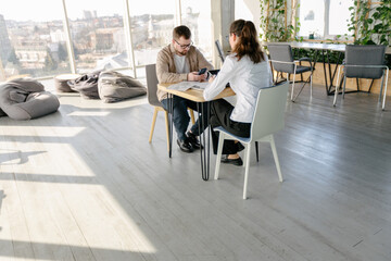 Fototapeta premium office workers working together
