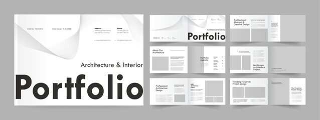 Landscape Portfolio, Architecture Portfolio Brochure, Photography Portfolio