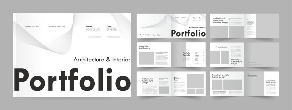 Landscape Portfolio, Architecture Portfolio Brochure, Photography Portfolio