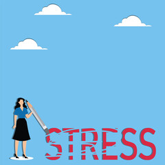 Stress elimination from busy work or toxic environment
