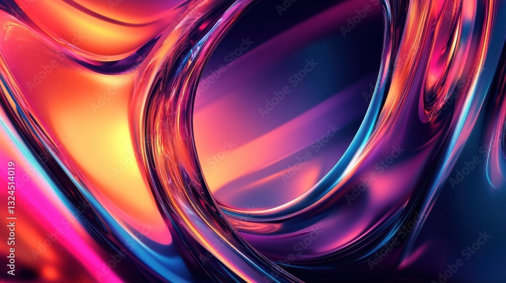 Poster modern tech background abstract design